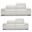 Escape White Leather Power Reclining Living Room Set With Power headrest