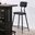 Esdargo Bar Height Chair Set of 2 In Black and Gray