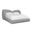 Esme King Platform Bed In Cappuccino and Black