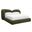 Esme King Platform Bed In Olive and Black
