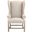 Essentials Chateau Arm Chair In Bisque and Natural Gray