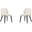 Estelle Dining Chair in Cream and Black (Set of 2)