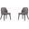 Estelle Dining Chair in Pebble and Black (Set of 2)