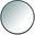 Eternity Black Round Mirror MR4818BK