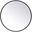Eternity Black Round Mirror MR4821BK