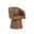 Etta Swivel Dining Armchair In Copley Cognac