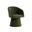 Etta Swivel Dining Armchair In Moss Green