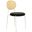 Euston Modern Dining Chair with White Frame In Black