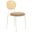 Euston Modern Dining Chair with White Frame In Brown