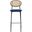 Euston Wicker Barstool In Navy Blue