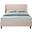 Eva Velvet Full Bed In Pink