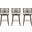 Evalyn Barstool Set of 3 In Stone