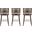 Evalyn Barstool Set of 3 In Taupe