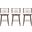 Evalyn Barstool Set of 3 In White