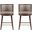 Evalyn Counter Stool Set of 2 In Taupe