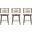 Evalyn Counter Stool Set of 3 In Cream