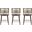 Evalyn Counter Stool Set of 3 In Stone