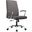 Evander Leather Office Chair In Grey