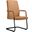 Evander Office Guest Chair In Acorn Brown Leather