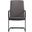 Evander Office Guest Chair In Grey Leather