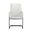 Evander Office Guest Chair In White Leather