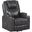 Evander Power Lift Recliner In Gunmetal Leather Aire