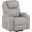 Evander Power Lift Recliner In Light Gray Chenille