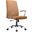 Evander Series Office Chair In Acorn Brown Leather