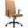 Evander Series Office Guest Chair In Acorn Brown Leather