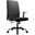 Evander Series Office Guest Chair In Black Leather
