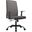Evander Series Office Guest Chair In Grey Leather