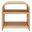Eve Curved Natural Rattan Side Table In Natural
