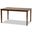 Eveline Modern and Contemporary Walnut Brown Finished Rectangular Wood Dining Table