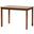 Eveline Wood 43 Inch Dining Table In Walnut Brown