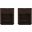 Evelyn 1-Drawer Nightstand Set of 2 In Brown