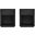 Evelyn 1-Drawer Nightstand Set of 2 In Charcoal Grey