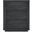 Evelyn 3-Drawer Nightstand In Charcoal Grey