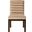 Evelyn Velvet Dining Chair In Beige and Brown