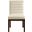 Evelyn Velvet Dining Chair In Brown and Cream