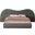 Everest Linen Textured Fabric King Bed In Olive Green