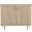 Everett Two Door Demilune Credenza In Biscotti