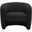 Everly Barrel Back Accent Chair In Black