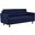 Exalt Tufted Fabric Sofa In Royal Blue