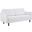 Exalt Tufted Fabric Sofa In White
