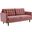 Exalt Tufted Performance Velvet Sofa In Dusty Rose