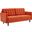 Exalt Tufted Performance Velvet Sofa In Orange