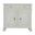Ezekiel Cabinet In Cerused White and Antique Bronze
