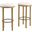 Fable Boucle Fabric Bar Stool Set of 2 In Oak and Ivory