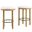 Fable Boucle Fabric Counter Stool Set of 2 In Oak and Ivory