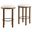 Fable Boucle Fabric Counter Stool Set of 2 In Walnut and Ivory